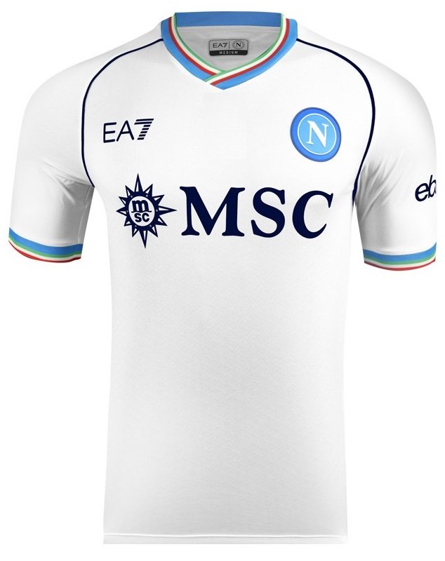 Camisa II Napoli 2023 2024 EA7 oficial Champions League
